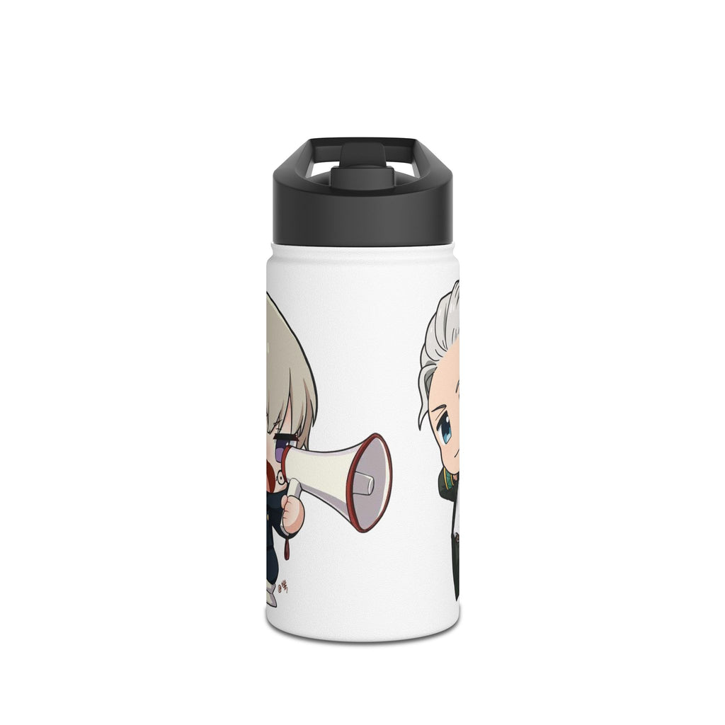 Chibi Character Stainless Steel Water Bottle - Cute, Eco-Friendly, Gift for Fans, Hydration, Travel Companion
